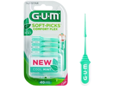 GUM Soft-Picks Comf.Flex menthe med. 40pcs